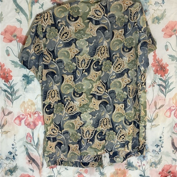 Vintage Quo-Silk Paisley Silk Shirt - Picture 5 of 8